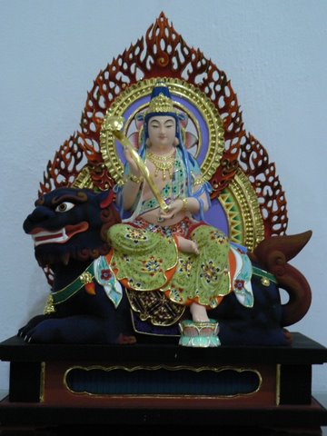 文殊菩薩,攝於新加坡菩提閣(2007)